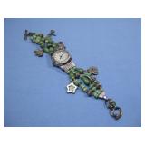 Sterling Silver & Stone Peyote Bird Watch See