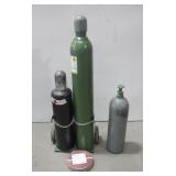 Welding Tanks On Dolly NIP Hobart Twin Welding See