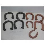 Barn Brand Horseshoe Set - Red and Black
