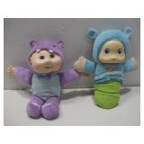 Two Plush Babydolls Cabbage Patch Kids & Playskool