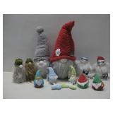 Eleven Plush Gnomes & Holiday Plushes Tallest 18'