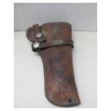 Vtg 1960 Hunter Brown Leather Right Hand Holster