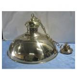 Brass Pendant Light Fixture - Dome Shade 20'