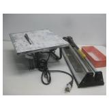 Vevor Tile Saw Powers On & Natico Tile Cut