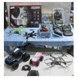 Assorted Drones & Accessories All Untested