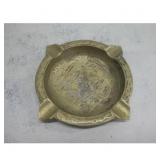 Brass Ashtray - Engraved Design 4.75' x 4.75'