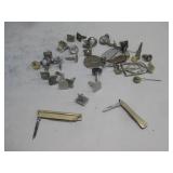Large Assortment Of Cuff Links Tie Clips & More