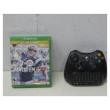 Xbox One Madden 17 Game Disc W/ Xbox 360 Chatpad