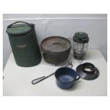 Camping Cooking Supplies & Coleman Lantern
