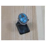Sterling Silver Turq Ring Tested