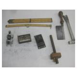 Woodworking tools including plane blade See Info