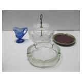 Vtg American Eagle Heavy Glass Ashtray See Info