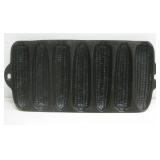 Black Cast Iron 7-Slot Corn Stick Mold Cornbread