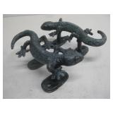 Two Rustic Cast Iron Lizard Or Gecko Door Handles