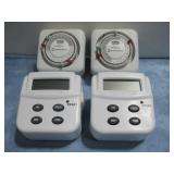 Four Intermatic TN311 24-Hour Mechanical Timers