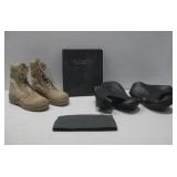 LFI Rubber Boots Sz 10 & Vibram Sz 6 Combat See