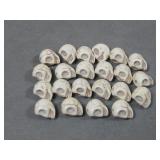 Carved White Skull Howlite Beads Predrilled