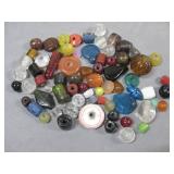Assorted LampWork &pressed Glass Beads Multicolor