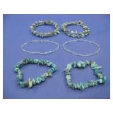 Six Beaded Bracelets