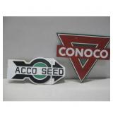 Conoco and ACCO SEED Signs