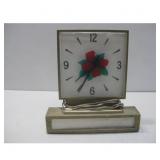 Retro Rose Desk Clock 13' Tall