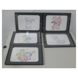 Five Signed & Framed Disney Pixar Drawings