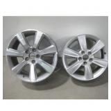 Two Alloy Rims 5 Lug Different Sizes See Info
