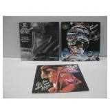 Three Vtg Signed Vinyl LPs Axe, Ian Hunter See