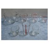 Assorted Pyrex Measuring Items