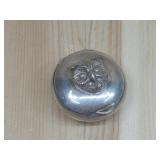 Sterling Silver Owl Pill Box Tested See Info