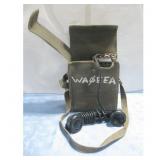 WWII Field Telephone In Canvas Bag See Info