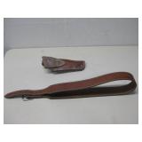 Leather Belt W/ Holster