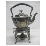 Antique Heated Silverplated Teapot