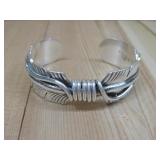 Navajo Sterling Silver Cuff Bracelet 60G T.W