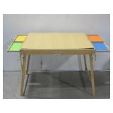 Portable Puzzle Table W/Four Complete Puzzles