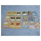 Nine Assorted Sleeved Pokemon Trading Cards
