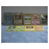 Nine Assorted Pokemon Trading Cards