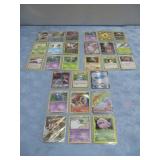 27 Sleeved Assorted Pokemon Trading Cards
