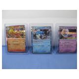 Three Japanese Holographic Pokemon Cards