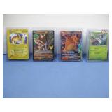 Four Pokemon Trading Cards