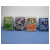 Four Pokemon Trading Cards