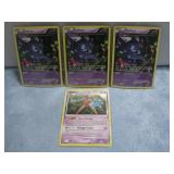 Three Sableye & One Deoxys Pokemon Cards