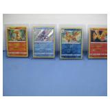 Four Pokemon Trading Cards