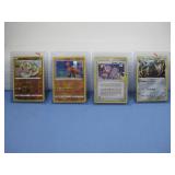 Four Pokemon Trading Cards