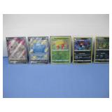 Five Pokemon Cards W/ Holo Cards