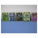 Five Pokemon Cards W/ Holo & Japanese Cards