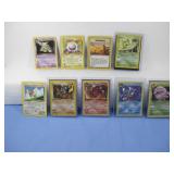 Nine Pokemon Trading Cards W/ 1st Editions