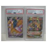 Two Graded Pokemon Charizard Cards