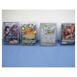 Four Pokemon Trading Cards