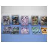 Ten Pokemon Trading Cards One With Writing On It